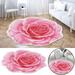 PhoneSoap Heat Transfer 3D Shaped Flower Floor Mat Sofa Bedroom Living Room Carpet F