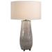 Bowery Hill Contemporary Table Lamp in Aged Gray and Khaki