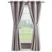 Augusta Blackout Window Curtain Panels and Tiebacks Faux Silk with Sheer Overlay Grommet Blush Pink 38 x 96