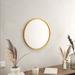 BizChair Gold Circle Wall Mirror 20 Inch Round Wall Mirror for Entryways Washrooms Living Rooms and More (Gold 20 )