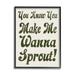 Stupell Industries Make Me Wanna Sprout Retro Gardener Typography Framed Wall Art 16 x 20 Design by Lil Rue