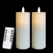 Ivory Flameless Candles Set of 2 (2.2x5 Inch) - LED Candles with Remote Control
