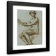 Henri Leopold LÃ©vy 13x18 Black Modern Framed Museum Art Print Titled - Study of a Young Woman Sitting Holding an Object in the Right Hand