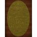 Dalyn Dover Area Rug DV13 Dv13 Avocado Squares Maze 4 x 6 Oval