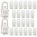 Kate Aspen Mini Decorative Lanterns - Set of 24 - Vintage Metal Lantern Candle Holders for Wedding Centerpiece Home Decor and Party Favor (White)