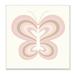 Stupell Industries Kids Pink Butterfly Illustration Striped Rainbow Wings 12 x 12 Design by Daphne Polselli