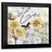 Grey Jace 12x12 Black Modern Framed Museum Art Print Titled - Hope floral