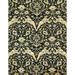 Ahgly Company Indoor Rectangle Abstract Ginger Brown Green Abstract Area Rugs 2 x 3