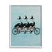 Stupell Industries Ostriches Riding Tandem Bicycle Funny Cute Painting 11 x 14 Design by Coco de Paris