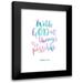 Dos Santos Bella 15x18 Black Modern Framed Museum Art Print Titled - With God All things Are Possible Pastel