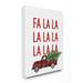 Stupell Industries Fa La La Plaid Truck Christmas Holiday Word DesignCanvas Wall Art By Artist Lettered and Lined