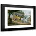 Pavel Petrovich Svinin 14x11 Black Modern Framed Museum Art Print Titled - Travel by Stagecoach Near Trenton New Jersey (1811-Ca. 1813)