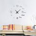 Gotydi DIY Wall Clock Frameless Mute 3D Wall Clock Sticker Acrylic Digital Electronic Large Creative Adjustable Numerals Mirror Stickers Silent for Living Room Modern Home Office DÃ©cor