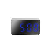 Tssuoun LED Electronic Clocks with Large Clear Display Portable Multi-functional Digital Automatic Daily Alarms Living Room Travel