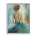 Stupell Industries Ballet Girl Blue Orange Figure Painting Framed Art Print Wall Art 24x30 By Third and Wall