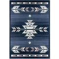 Premium Sagrada Southwestern Geometric Area Rug Blue/Grey 7 8 x10 7