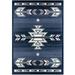 Premium Sagrada Southwestern Geometric Area Rug Blue/Grey 7 8 x10 7