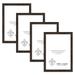 23x26 Espresso Brown Picture Frame for Puzzles Posters Photos or Artwork Set of 4