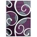 2 ft. 7 in. x 4 ft. 2 in. Bristol Riley Plum Rectangle Rug