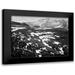 Adams Ansel 18x15 Black Modern Framed Museum Art Print Titled - View of plateau snow covered mountain in background Longs Peak in Rocky Mountain National Park