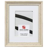 Craig Frames Luella 24x24 inch Ornate Picture Frame Matted for a 20x20 Photo Off-White