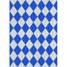 Ahgly Company Indoor Rectangle Patterned Blue Novelty Area Rugs 6 x 9