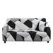 JIAN YA NA Stretch Sofa Covers Printed Couch Cover Sofa Slipcovers for 1/2/3/4 Seat Elastic Universal Furniture Protector(Gray 2 Seater)