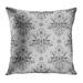 ECCOT Gray Lace Damask Vintage Abstract Baby Beautiful Birthday PillowCase Pillow Cover 18x18 inch