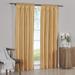 (Set of 2) Soho Faux Silk Rod Pocket Waterfall Window Curtain Panels- Gold - 42x108