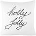 What for apparel Holly Jolly Christmas Pillow Cover Vintage DÃ©cor Farmhouse Holiday Decorations Cotton Linen Couch Throw Home Decorations
