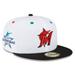 Men's New Era White/Black Miami Marlins 2017 MLB All-Star Game Primary Eye 59FIFTY Fitted Hat