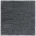 SAFAVIEH California Solid Plush Shag Area Rug Dark Grey 8 x 8 Square