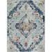 Surya Floransa FSA-2300 31 x 144 Runner Fabric Rug in Light Blue/Navy/Gray