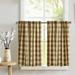 Buffalo Check Poplin CafÃ© Tier Curtains Window Treatment Kitchen Home DÃ©cor