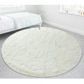 YouLoveIt Round Rug Home Decor Floor Rugs Circle Carpets Plush Shag Area Rugs Fluffy Circle Shaggy Area Rug Fuzzy Carpet Fluffy Circle Rug for Kids Room Furry Carpet for Teen s Room