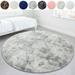 LELINTA Ultra Soft Indoor Modern Area Rugs Round Fluffy Carpets for Living Room Children Bedroom Home Decor Nursery Rug 4ft x 4ft 5.3ft x 5.3ft 6ft x 6ft