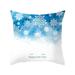 AnuirheiH Christmas Polyester Throw Pillow Covers 18 x 18 Inches Xmas Cushion Cover Case Decorations Winter Holiday Party Pillow Customized Zipper Pillowcase Decor for Sofa Bed Couch Car