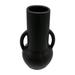 Sagebrook Home Ceramic 8 Vase with Handles Black