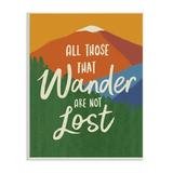 Stupell Industries Inspiring Adventure Quote Mountain Wilderness Scene Graphic Art Unframed Art Print Wall Art Design by Nina Seven