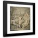 William Blake 12x14 Black Modern Framed Museum Art Print Titled - The Archangel Raphael with Adam and Eve (1808)