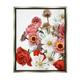 Stupell Industries Pink Red Spring Bloom Flower Bouquet Roses Daisies Luster Gray Framed Floating Canvas Wall Art 16x20 by Grace Popp