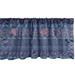 Ambesonne Ethnic Valance Pack of 2 Bohemian Pastel Aztec Motif 54 X12 Coral and Dark Blue