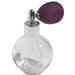 4.33 Oz. Empty Refillable Glass Perfume Bottle with Lavender Mesh Atomizer Bulb ~ New with Vintage Style