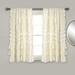 Lush Decor Kemmy Window Curtain Panel Single Ivory 52X63