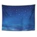 REFRED Blue Starry Stars in The Night Sky Twinkle Fantasy Black Halloween Space Wall Art Hanging Tapestry Home Decor for Living Room Bedroom Dorm 60x80 inch