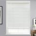 MOOD Custom Faux Wood Blinds | 67 Inch Blinds for Windows | 67 Inches Wide x 64 Inch Tall | 2 Inch Cordless Blackout Venetian Shade for Interior Windows and Doors | Luxe White | 67 W x 64 H