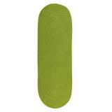 Rug Reversible Flat-Braid Oval Braided Runner Lime - 2 ft. 4 in. x 10 ft.