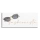 Stupell Industries Fashionista Cat-Eye Sunglasses Shades Glam Accessories 24 x 10 Design by Kim Allen
