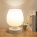 Simple Design 3 Way Dimmable Desk lamp with White Opal Glass Lamp Shade 3000k