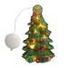 Toma Christmas Modeling Lamp Santa Claus Christmas Tree Snowman Battery Powered with Suction Cup Decoration Hanging Lamp Marquee Light for Christmas Home Party Window